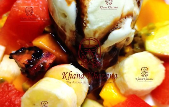 Fruit Salad with Ice cream